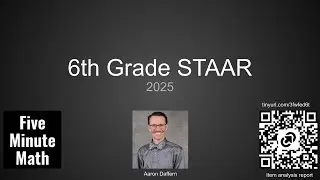 6th Grade Mathematics STAAR [2025] from Five Minute Math
