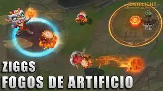 Ziggs Fogos de Artificios - Skin Spotlight PREVIA