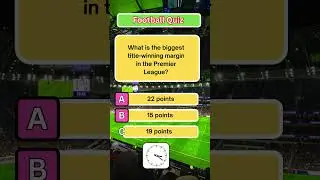 What is the biggest title winning margin in the Premier League