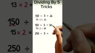fastest Division trick | divided by 5 trick | #division #maths #vedicmaths
