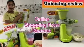 Juicer Unboxing Review🤩 Ordered From Meesho-Heavy Plastic Material Novel Vegetable & Fruit Juicer