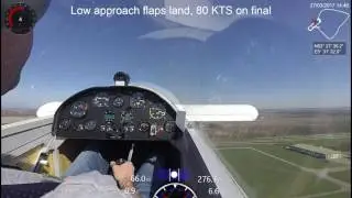approach profiles at max T/O and landing weight