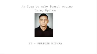 PYTHON PROGRAM TO MAKE A MINI SEARCH ENGINE