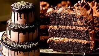 3 Layer Chocolate Wedding Cake Recipe At Home [Extra Soft and Moist]- melts in mouth | [part 1]