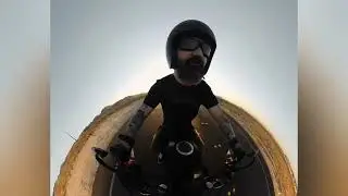 Short motorcycle ride captured on the @insta 360 x3