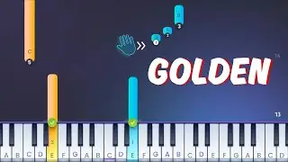 KPop Demon Hunters - Golden - Easy Piano Tutorial