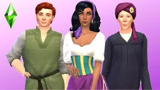 Esmeralda, Quasimodo & Frollo [The Hunchback Of NotreDame] : Create a Sim I Sims 4