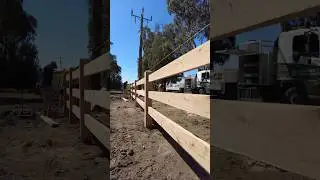 12-Second Post & Rail Fence Install: Huge Impact for Rural Properties! 🌾🚜