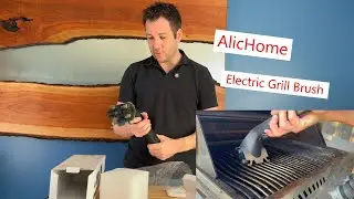 AlicHome Electric Grill Brush steams and scrubs off the mess