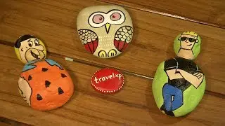 Make Beautiful Paper Weight Or Garden Accessories Using Pebbles.