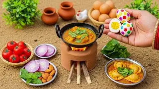 Delicious Miniature Spicy Egg Masala | Indian Curry Recipe | Tiny Foodkey