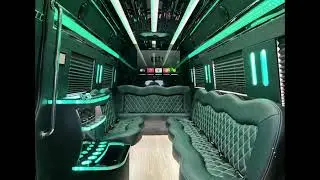 STARK MERCEDES BENZ SPRINTER LIMO BUS RENTAL.