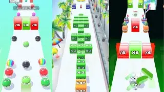 Jelly Run 2048 - [ Normal Mode vs Infinity Mode vs RIO Adventure ] Max Score: 8B vs 4096ah vs 128h