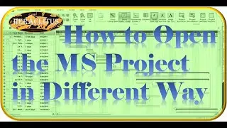 MS Project Learning from Beginning to Advance Lesson 01- How to Open MS Project in Different Way