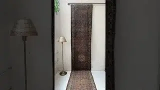 Minimal Chaos Vintage Rugs | Persian Hamadan Runner Amirah