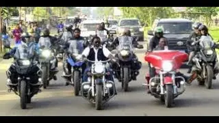 JOSEPH KABILA EN MOTO AVEC DES MOTARDS FONT LE TOUR DE KINSHASA KINGAKATI ET BANDUNDU360p