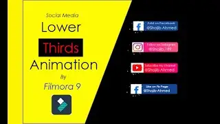 Social Media Lower Third Animation in Filmora 9 l Filmora 9 Tutorial