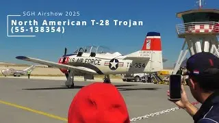 North American T-28 Trojan Demo Show at SHG Airshow 2025 (21.09.2025)