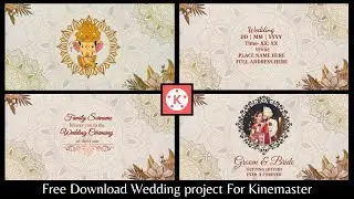 wedding invitation kinemaster tutorial | engagement video editing | Download free project | #wedding
