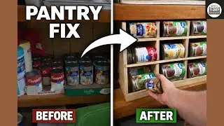 Stop Wasting Pantry Space! DIY Can Dispenser That Auto-Rotates Food