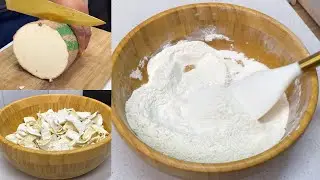 HOW TO MAKE YAM FLOUR AT HOME | PURE HOME MADE YAM FLOUR WITH NO ARTIFICIAL INGREDIENTS