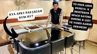 SPACE SAVING DINING FULL BLACK 6 PERSON | 6 PERSON COMPACT DINING TABLE FULL REVIEW
