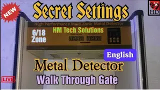 secret settings of metal detector walk through gate high security zone gadgets#hmtechsolutions#viral