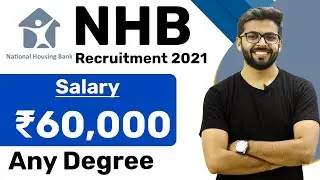 NHB Recruitment 2021 | Salary ₹60,000 | Permanent Job | Freshers Eligible | Jobs 2021