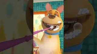 Let's brush your dog's teeth! #brushyourteeth #nurseryrhymes #educationalsongs #singalong