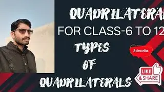 Quadrilateral or types of quadrilateral for class 6 to 8 #teacher #aimtuitioncentre