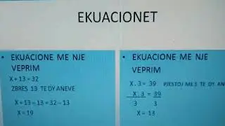 Matematikë 7. Ekuacionet. Mësuese: Aida Nikolla.