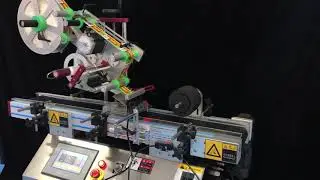 Table top automatic flat labeling machine , desktop labeler for boxes/cartons/cases