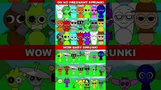 OH NO PREGNANT SPRNKI AND BABY SPRUNKI *MIX VERSION*🔥#shorts #sprunki