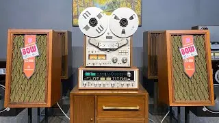 Bộ âm thanh cổ Xe - Pháo - Mã Amply Sansui 9090DB, Đầu băng cối Akai GX-635D, Loa Pioneer CS-88A