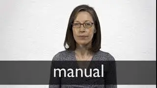 How to pronounce MANUAL in British English