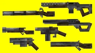 Vanilla Animated Guns MOD in Minecraft