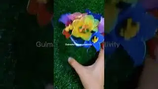How to make stocking flowers #shorts #viral #ytshorts #creativity #diy #tranding