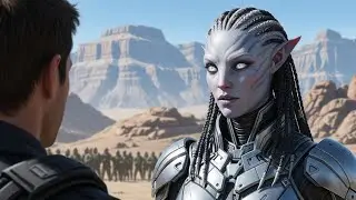 &ldquo;A Defiant Alien Warrior Faces Her Opponent Beneath the Burning Desert Sky&rdquo;