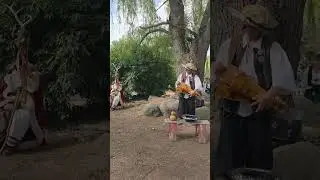 Even Santa loves Check him out at Weekends through September #renfest #mnrenfest #hurdygurdy