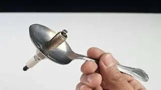Place the spark plug on the spoon and unlock all the channels in the world ||DIY Antenna