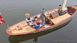 Steam launch BAT FIRST TIME IN POND it is a 1/8 model..