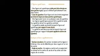 Les cercles et les figures sym&eacute;triques
