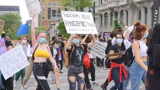 Montreal&rsquo;s Protest against racism and police brutality #BLM Privet Bonjour Hello