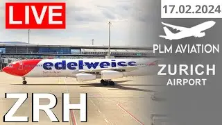 🔴LIVE at Rainy Zurich Airport | Watch Arrivals & Departures | Live Plane Spotting