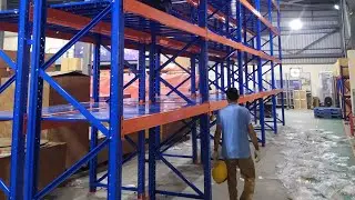 Height 23 feet pallet racking system, which is a type of solution found in warehouses and industrial