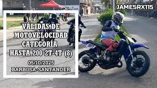 V8 V&aacute;lidas Motovelocidad Hasta 200cc 2T Vs. 4T Carreras Barbosa-Santander-Colombia 05-10-2025