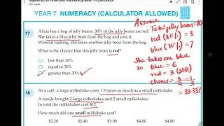 NAPLAN Year 7 2012 Calc Questions 11 to 20 Solved