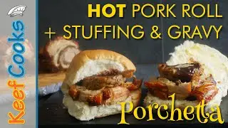 Porchetta | Italian Pork Roll | Roast Pork, Crackling, Stuffing and Gravy Innabun
