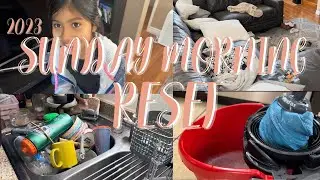 MESSY HOUSE CLEANING MOTIVATION | REAL LIFE CLEAN WITH ME 2023 | SUNDAY RESET