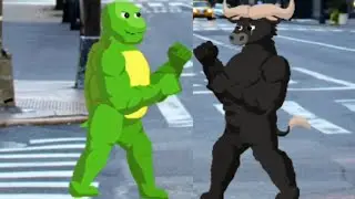 cartoon Fight Wild arena - android Gameplay wolkthough /// powerful turtle VS b&uacute;falo